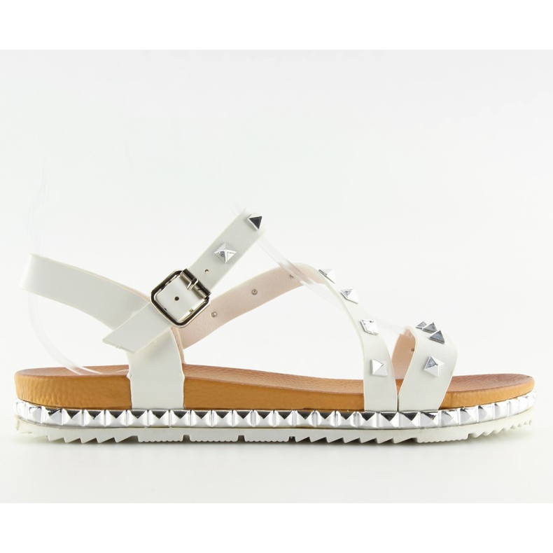 Sandali da donna bianchi WSJ-51 White bianca