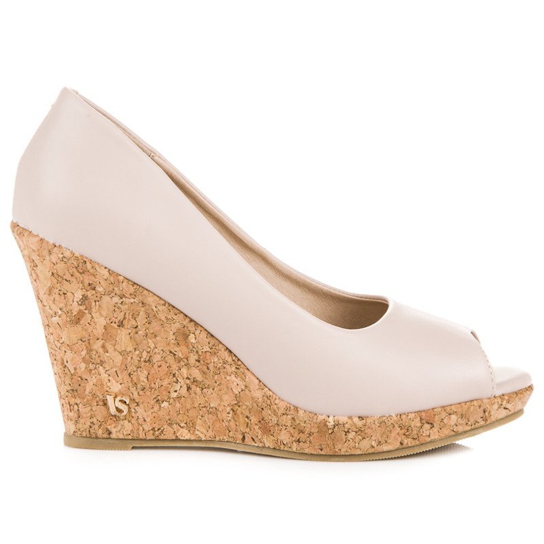Décolleté con zeppa Open Toe VICES marrone