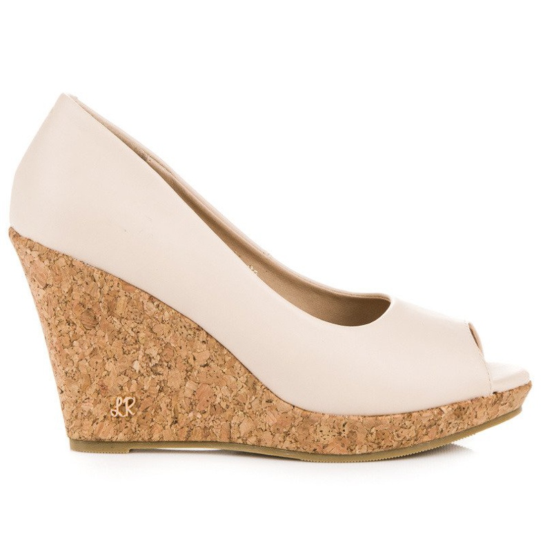 Décolleté con zeppa Open Toe VICES marrone