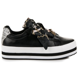 Vices Sneaker alla moda sulla piattaforma dei vizi nero