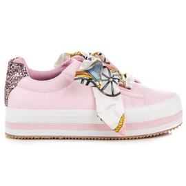 Vices Sneaker alla moda sulla piattaforma dei vizi rosa