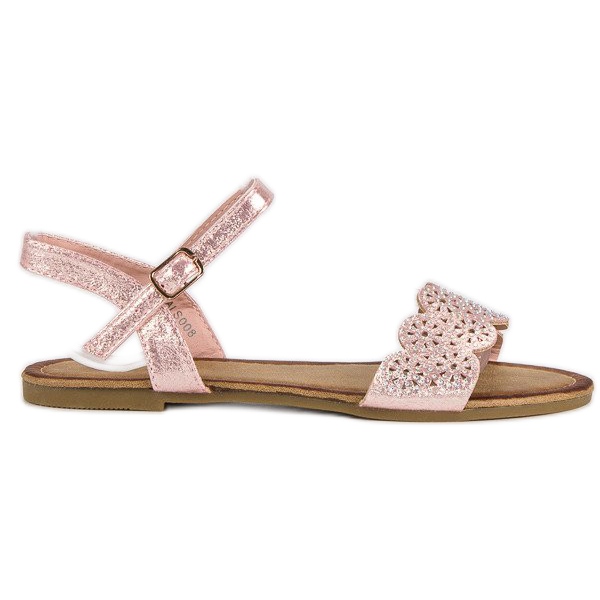 Comer Sandali bassi chiusi con fibbia rosa