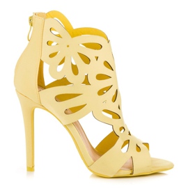 Vices Sandali eleganti con tomaia con morse giallo