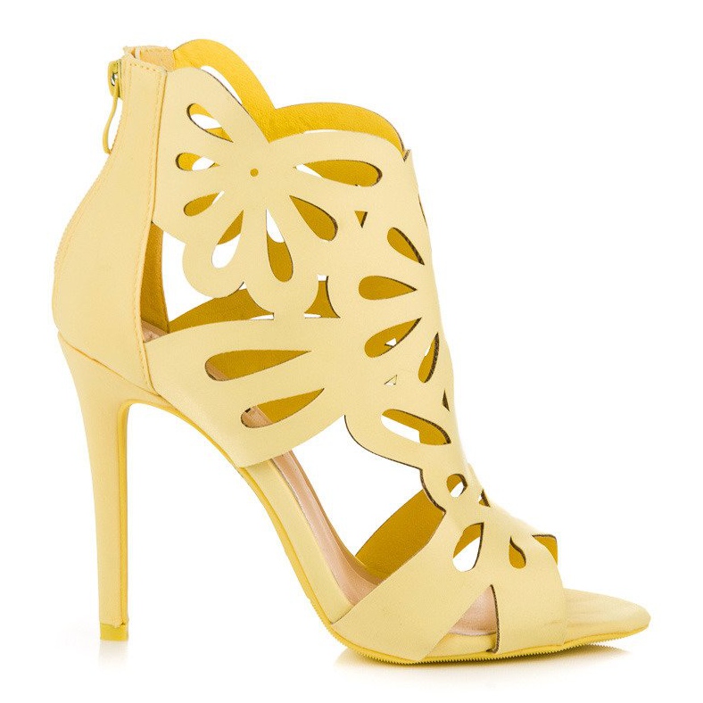 Vices Sandali eleganti con tomaia con morse giallo