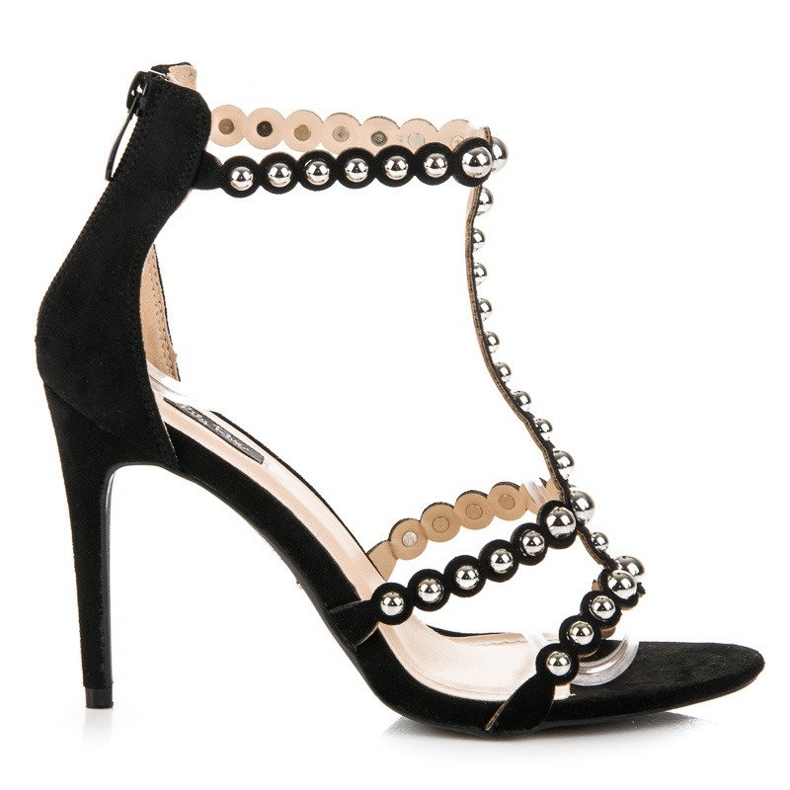 Sandali in camoscio nero