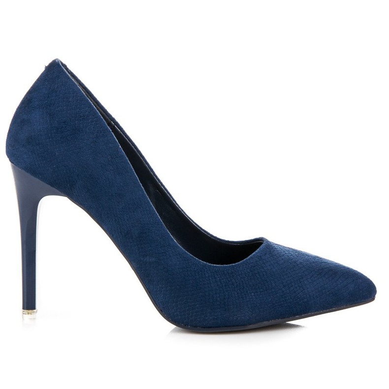 Tacchi in pelle scamosciata blu