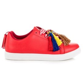 Sneakers rosse alla moda VICES rosso