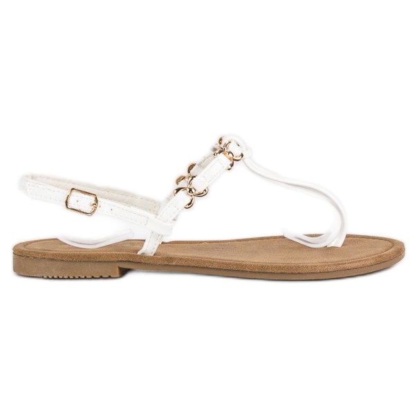 Comer Infradito piatte bianche bianca