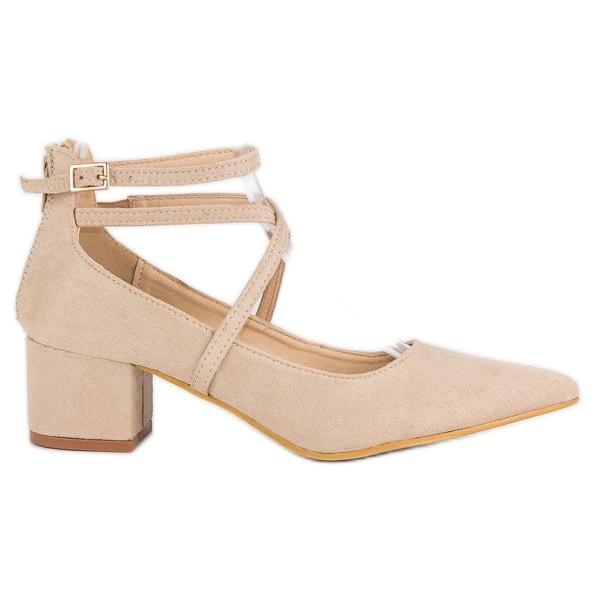 Décolleté VICES in pelle scamosciata marrone
