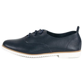 Scarpe Mazaro in pelle blu navy