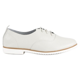 Mazaro Scarpe in pelle grigia di MAZORO grigio