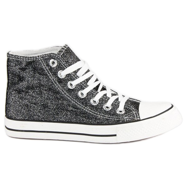 Sneakers alte da donna grigio