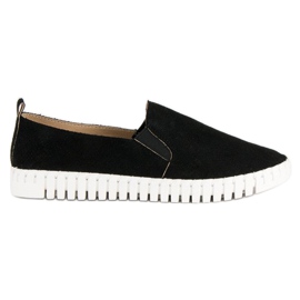 Tullo Slipons in camoscio nero