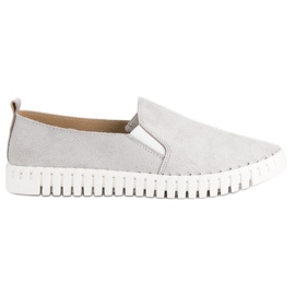 Tullo Slip-on in camoscio grigio