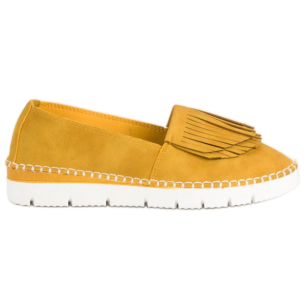 Vices Scarpe senza lacci Boho giallo