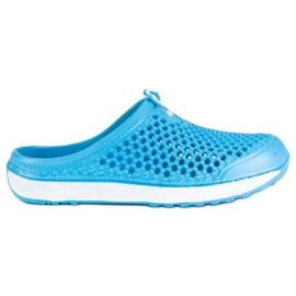 Hasby Ciabatte blu traforate