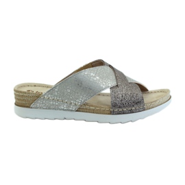 KOMFORT INBLU 010 ciabattine argento grigio