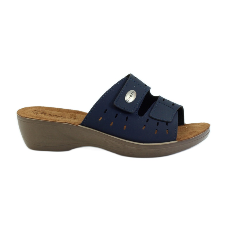 Zeppa in velcro Inblu PL029 blu navy