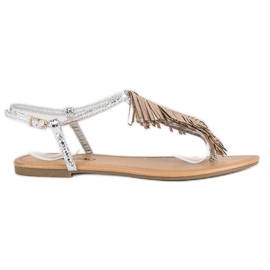 Sandali giapponesi argento grigio