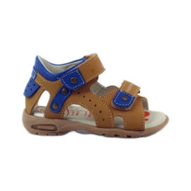 Sandali con velcro Ren But 1471 miele multicolore blu