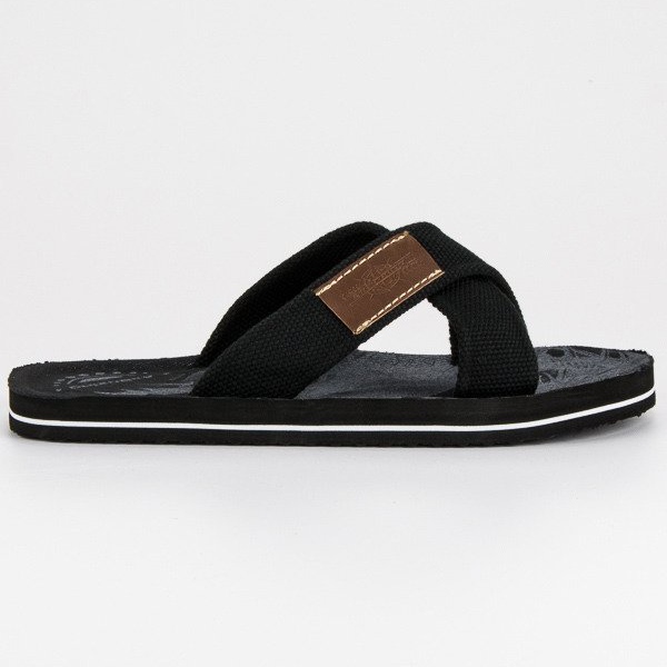 Ax Boxing Pantofole da uomo in materiale nero