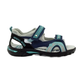 Sandali da bambino Bartek 39113 blu navy verde grigio