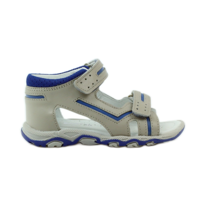Sandali con Velcro Bartek 31825 grigio blu