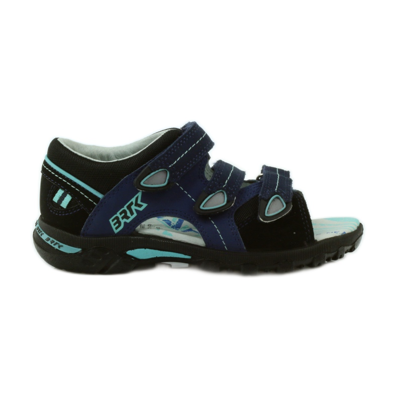 Bartek comodo sandali comodi per bambini in velcro 36106 blu navy