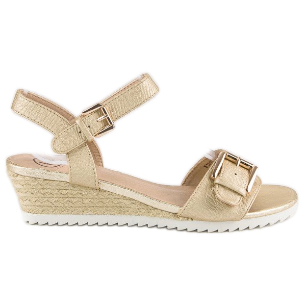 Kylie Sandali espadrillas con fibbia giallo