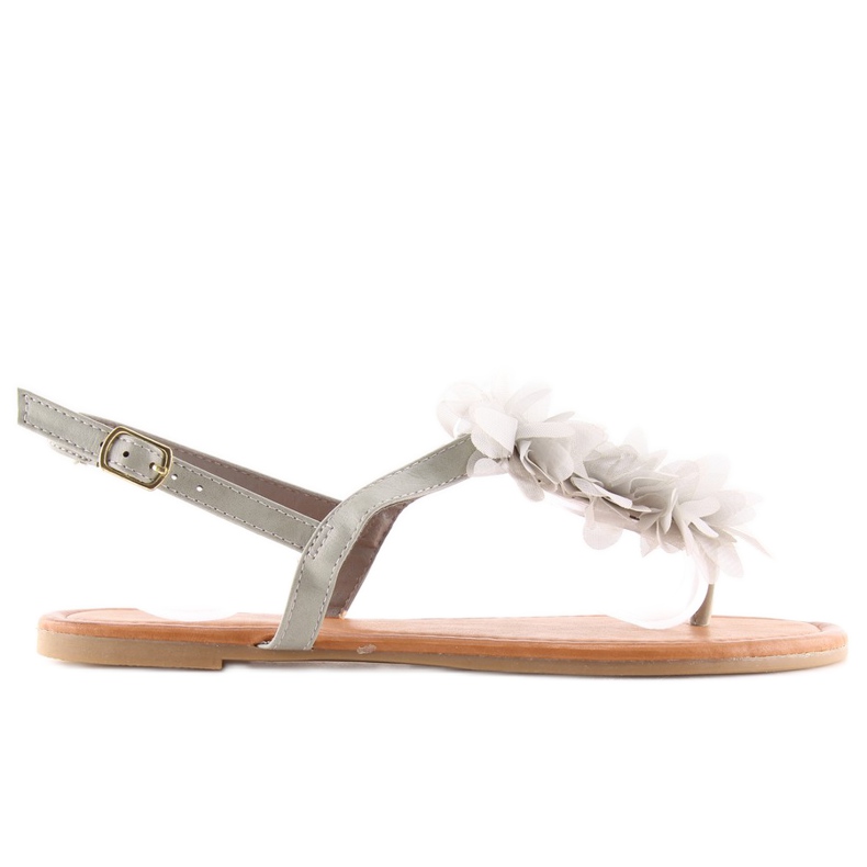 Sandali con fiori grigio CK36P grigio