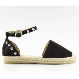 Espadrillas nere con borchie A636-ESP-1 nere nero