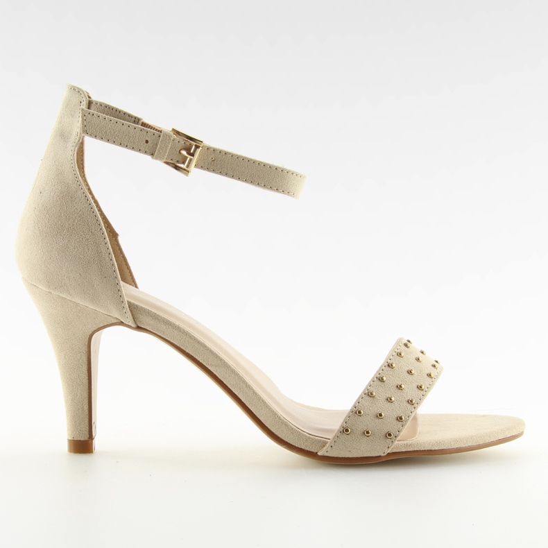 Sandali tacco alto beige BL0764 beige