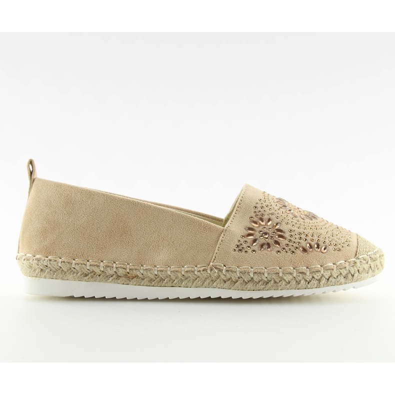 Espadrillas decorate con beige 5599-1 Beige