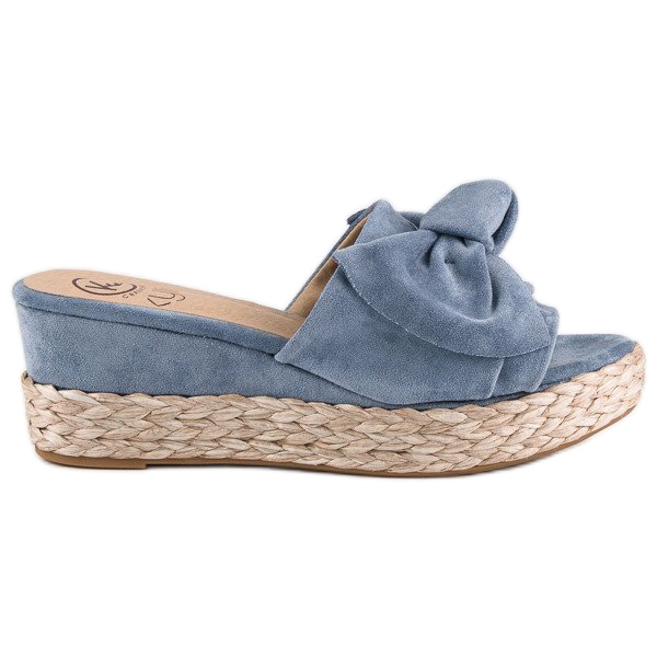 Kylie Espadrillas con fiocco blu