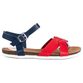 American Club Comodi sandali americani blu