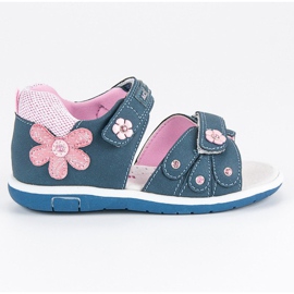 American Club Sandali americani da bambina blu