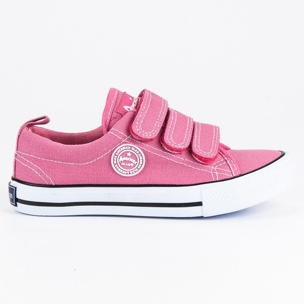 American Club Sneakers sportive American Velcro rosa