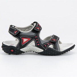 American Club Comodi sandali americani nero