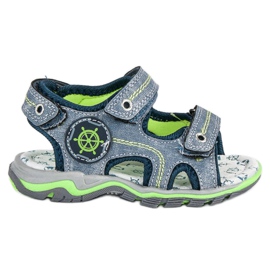 Hasby Sandali in denim per bambini blu