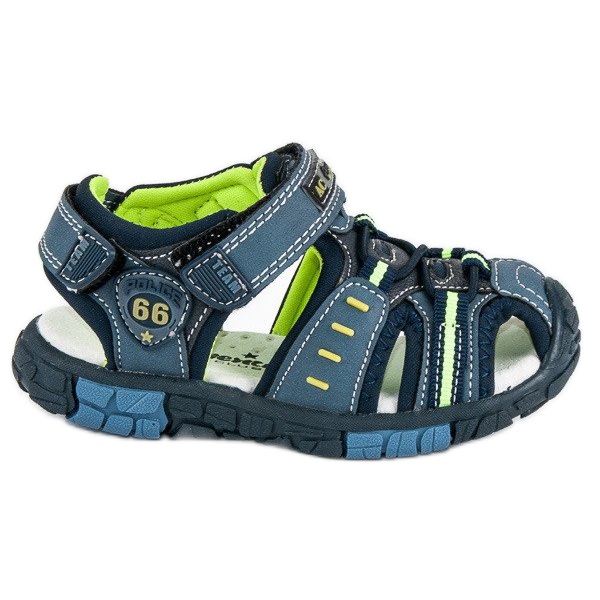 American Club Sandalo americano con velcro blu