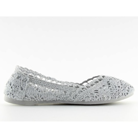 Ballerine stringate grigie JX59P grigio