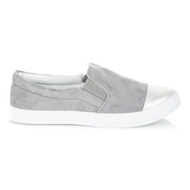 Balada Slip on stile alla moda grigio