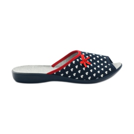 Befado scarpe da donna pu 254D063 bianco blu navy