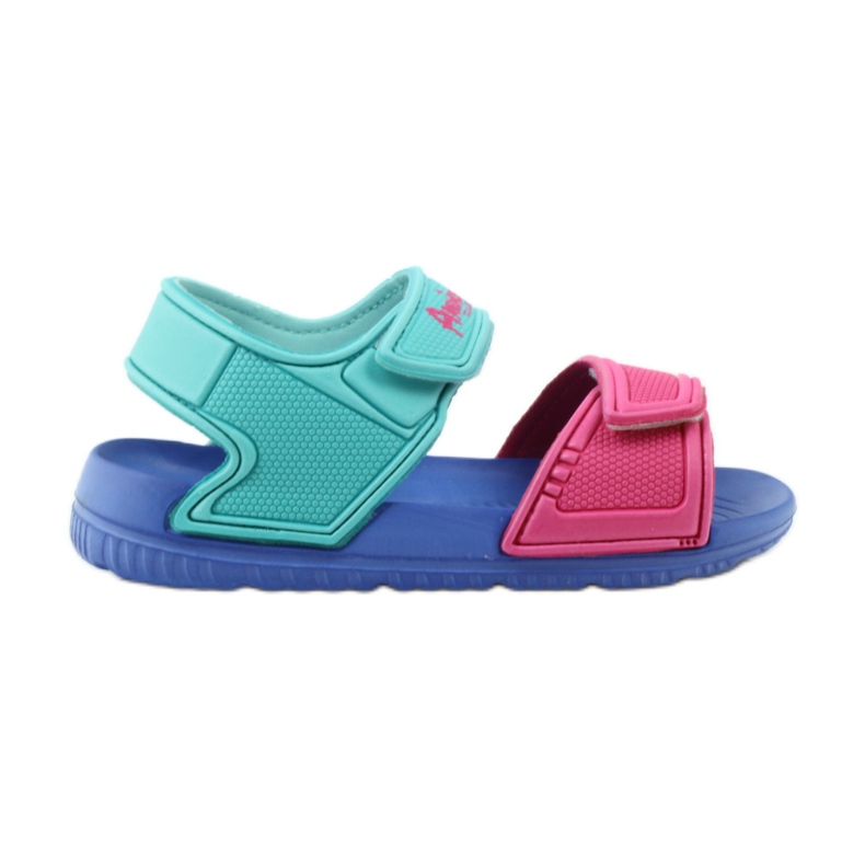 Sandali da bambino blu American Club per acqua 6631 verde rosa