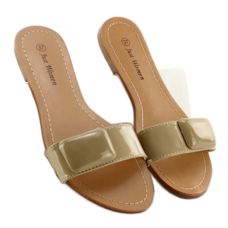 Ciabatte con cintura 8293-60 cachi verde