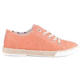 Kylie Espadrillas stringate arancia