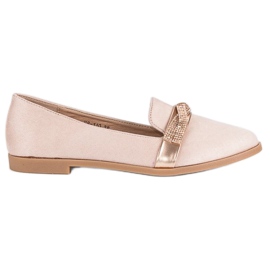 Bestelle Scarpe in camoscio con cristalli rosa