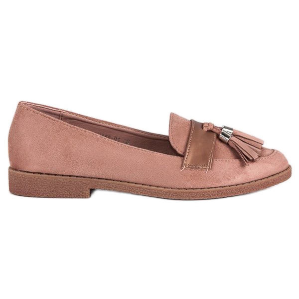 Eleganti mocassini rosa