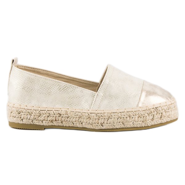 Espadrillas slip-on sulla piattaforma giallo