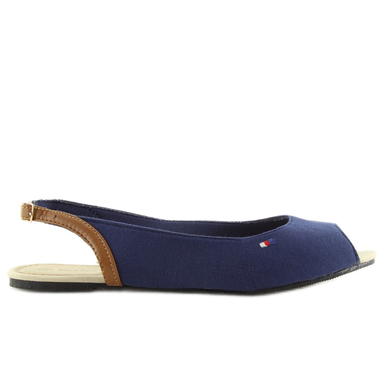 Ballerine open toe blu navy SU302 navy